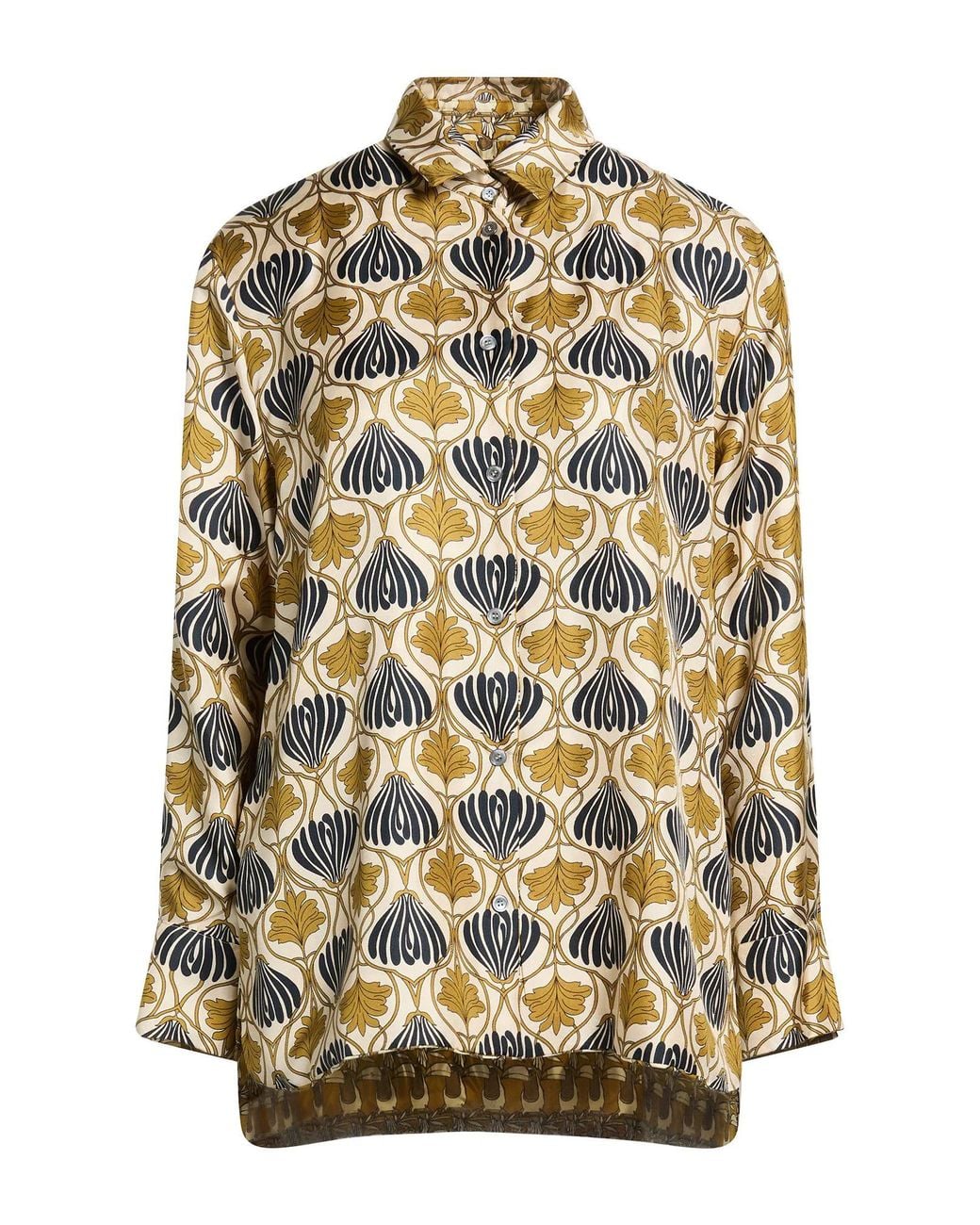 Max Mara Metallic Multi-Color Long Shirt