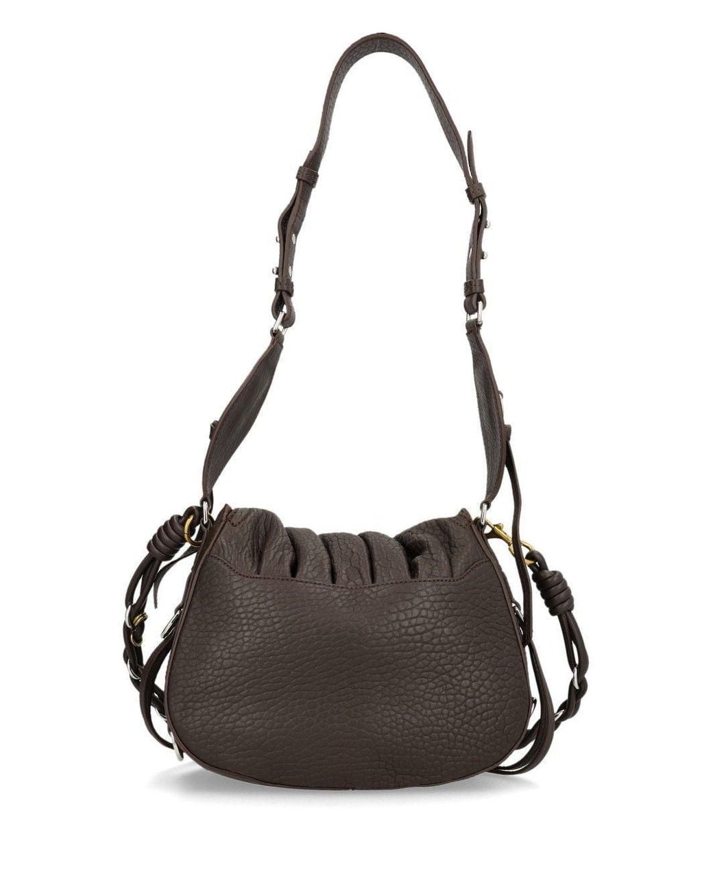 Isabel Marant Black Bolton Drawstring Shoulder Bag