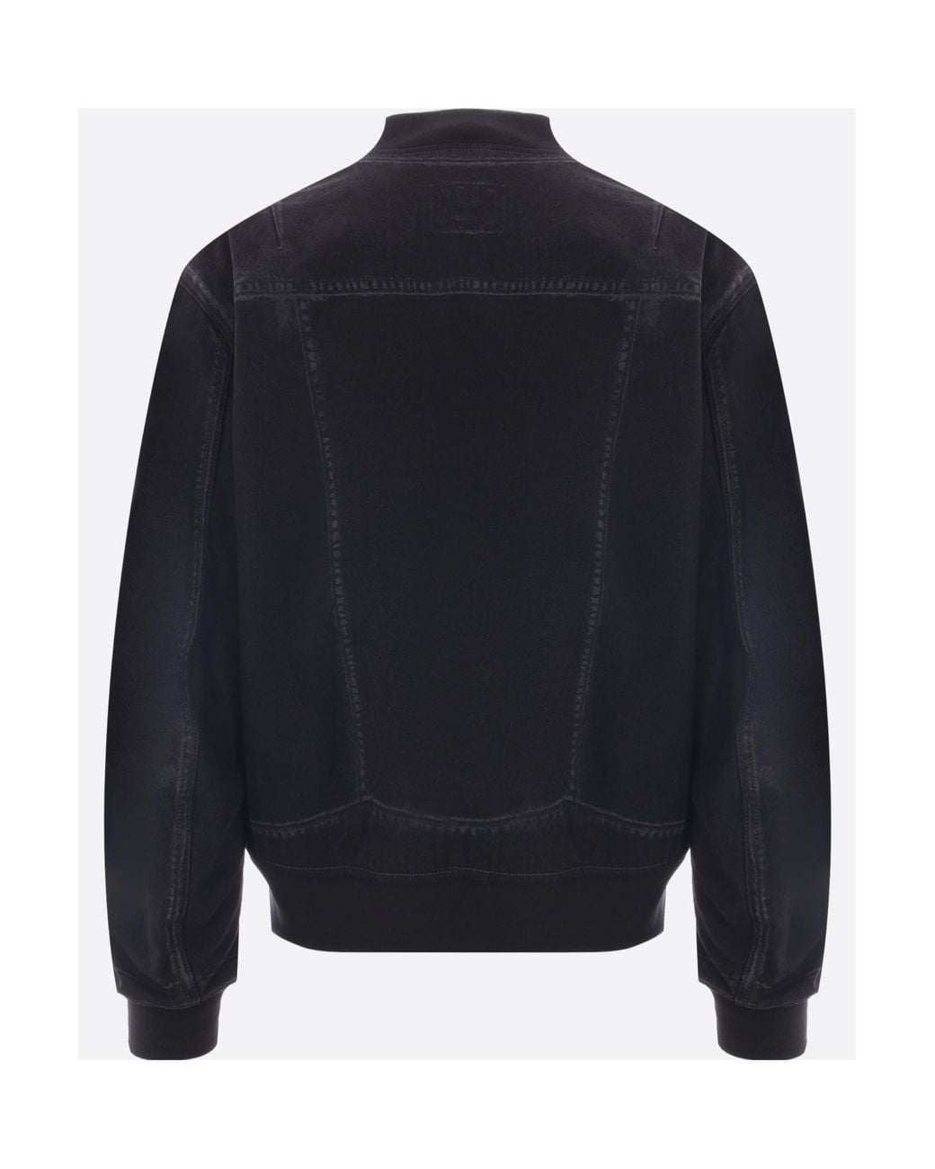 McQueen Blue Denim Bomber Jacket for men