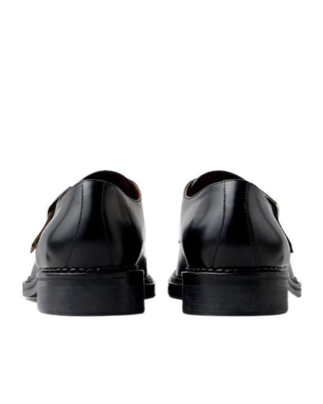 Versace Black Buckled Monk Shoes for men