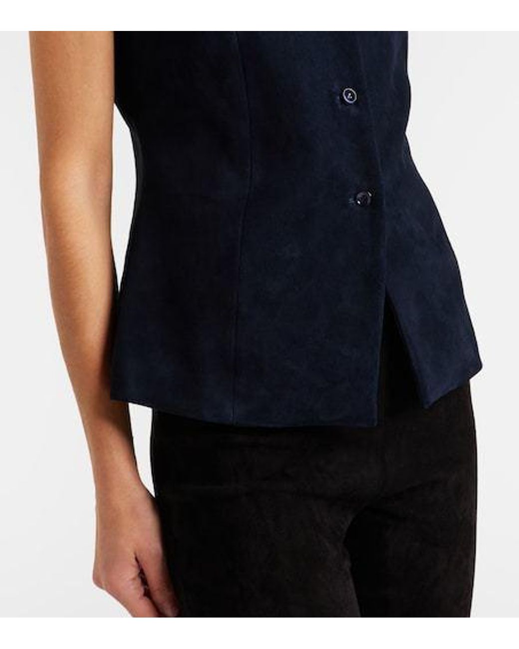 Stouls Blue Casino Suede Vest