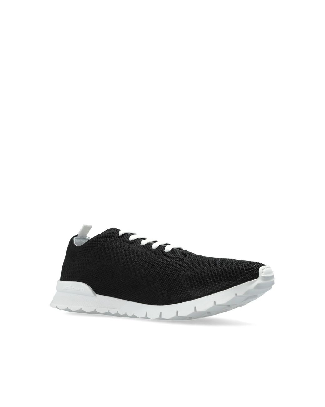 Kiton Black Lace-Up Sneakers for men
