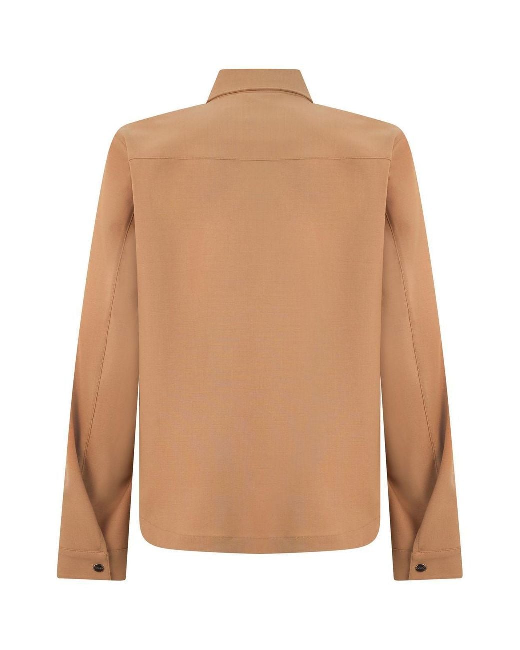 Herno Brown Button-Up Long-Sleeved Shirt for men