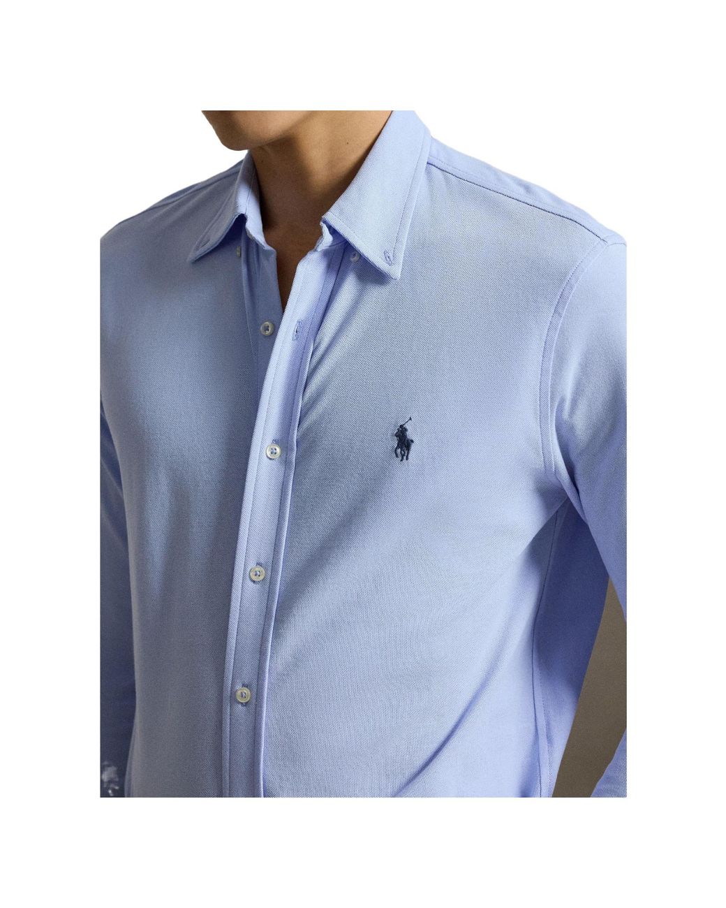 Polo Ralph Lauren Blue Slimfit Longsleeve Shirt for men