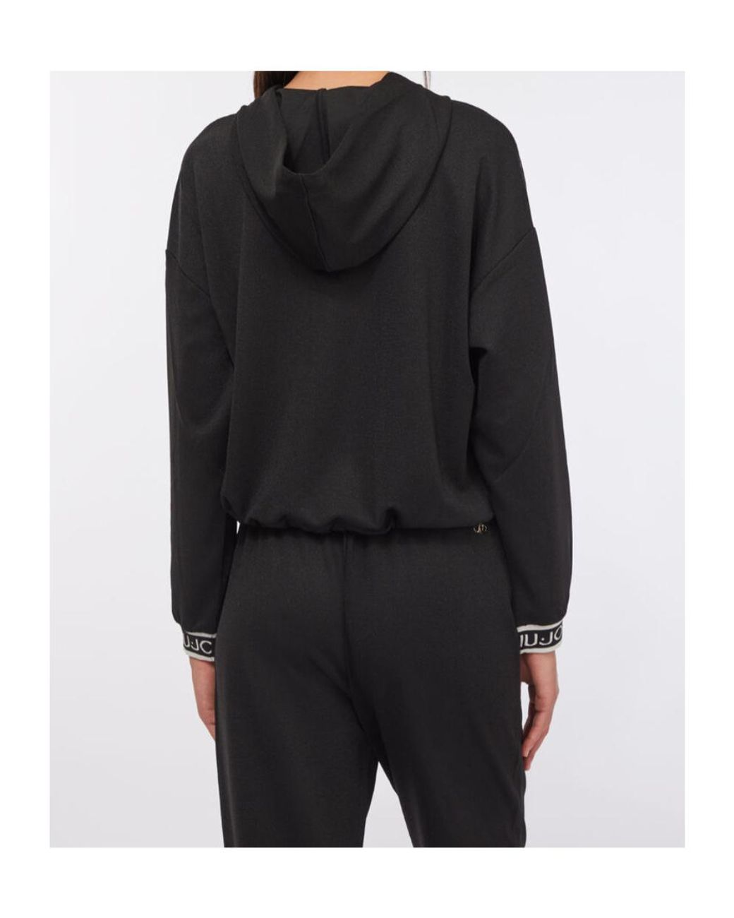 Liu Jo Black Drawstring-Fastening Sweater
