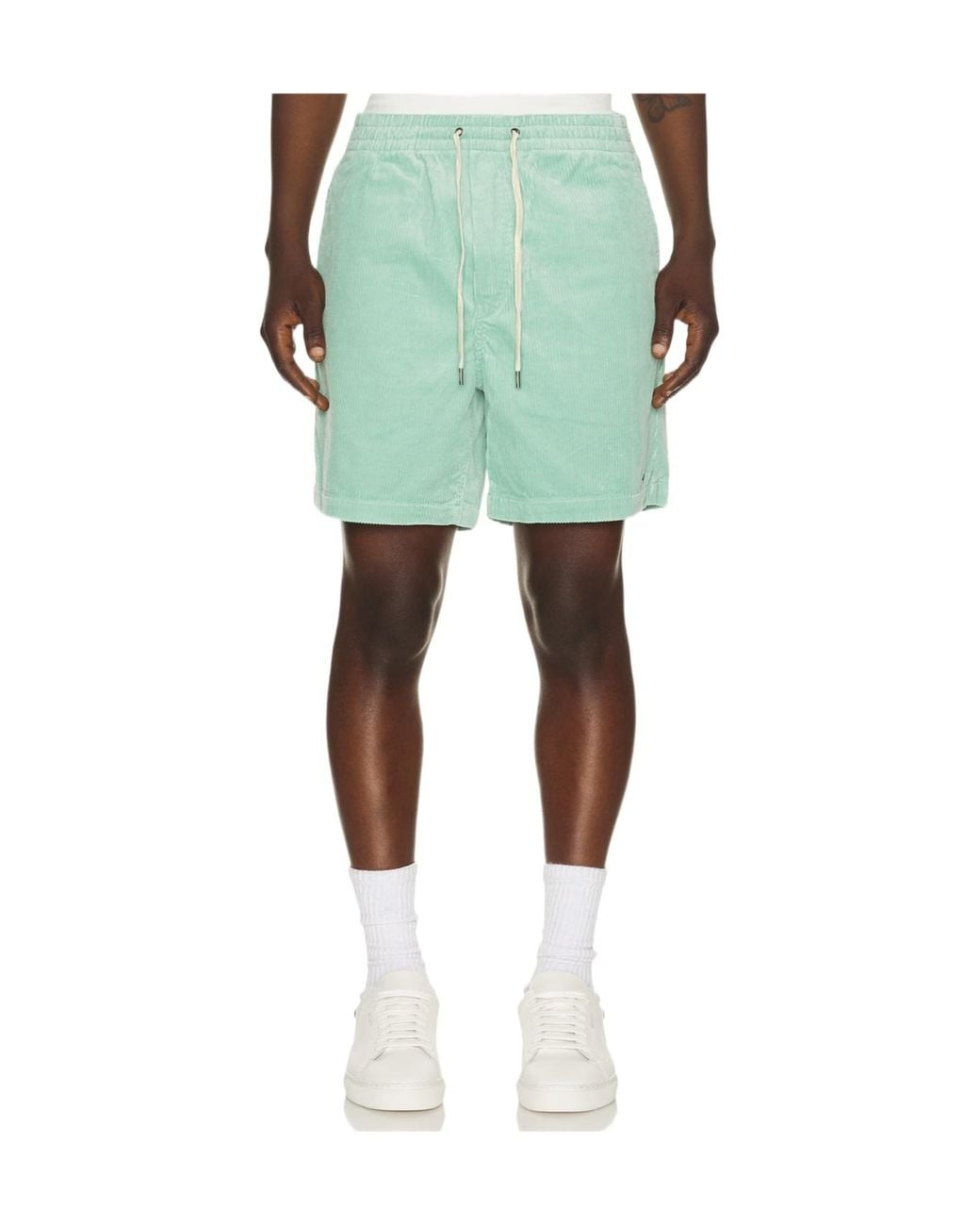 Polo Ralph Lauren Green Drawstring Corduroy Shorts for men