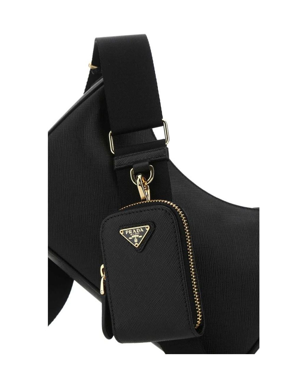 Prada Black Re-Edition 2005 Saffiano Leather Bag