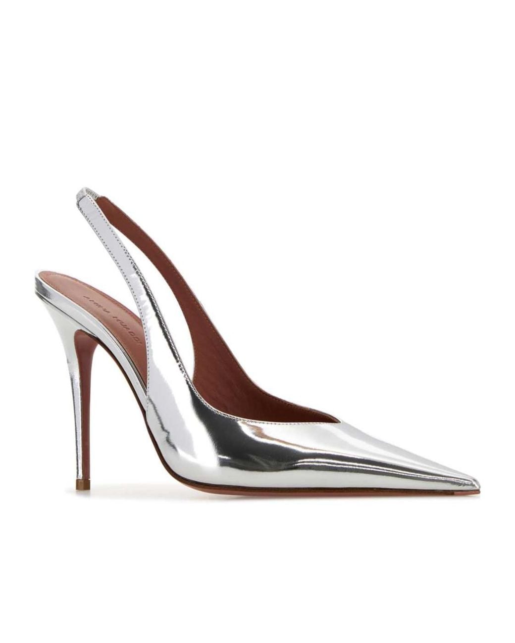 AMINA MUADDI White Anok Open-Heel High-Heel Sandals