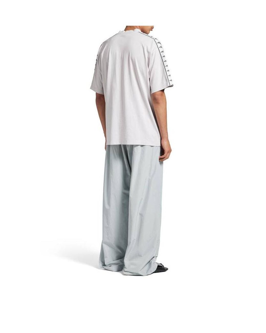 Balenciaga White Oversized Fit T-Shirt for men