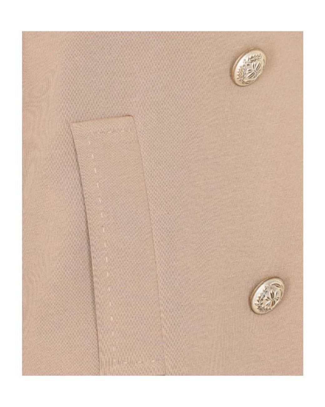 Circolo 1901 Natural Double-Breasted V-Neck Jacket