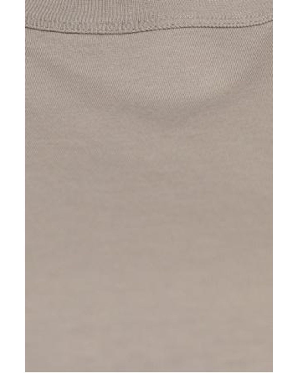 Rick Owens White Short Sleeve Crewneck T-Shirt