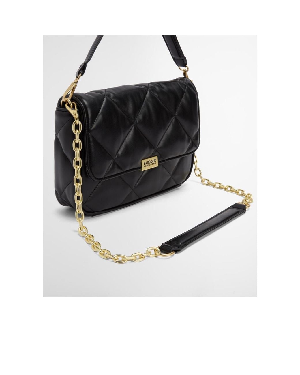 Barbour Black Minimalist Shoulder Bag