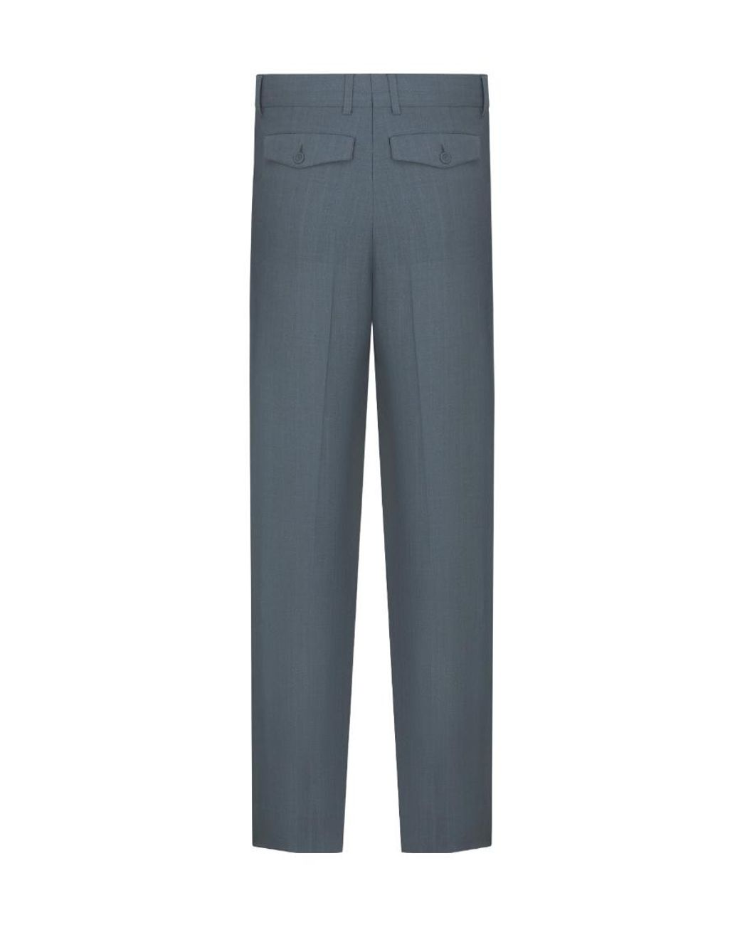Dior Blue High Waist Straight Leg Pants for men