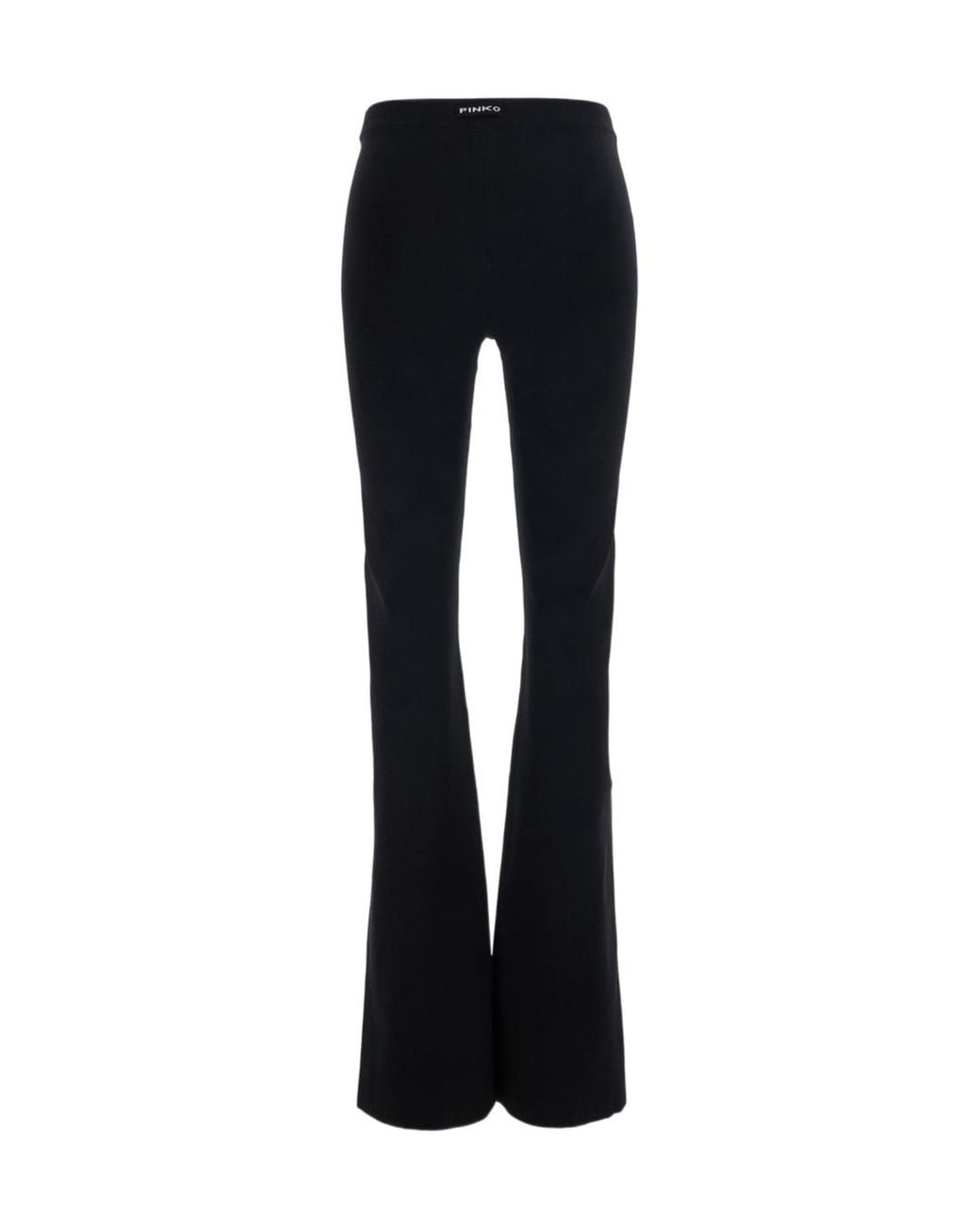 Pinko Black High-Waist Tech Pants