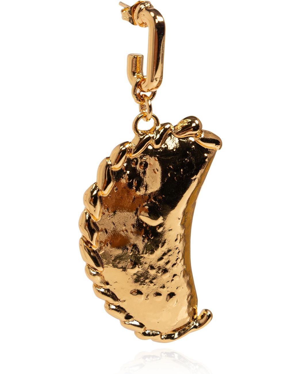 Moschino Metallic Sculptural Pendant Earrings