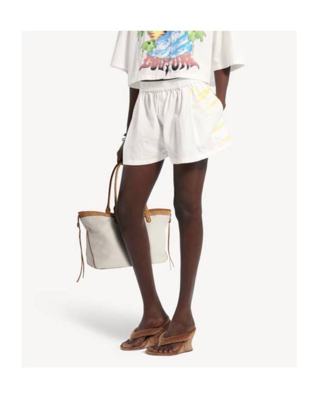 Balenciaga Natural Extreme Tie Dye A-Line Boxer Shorts