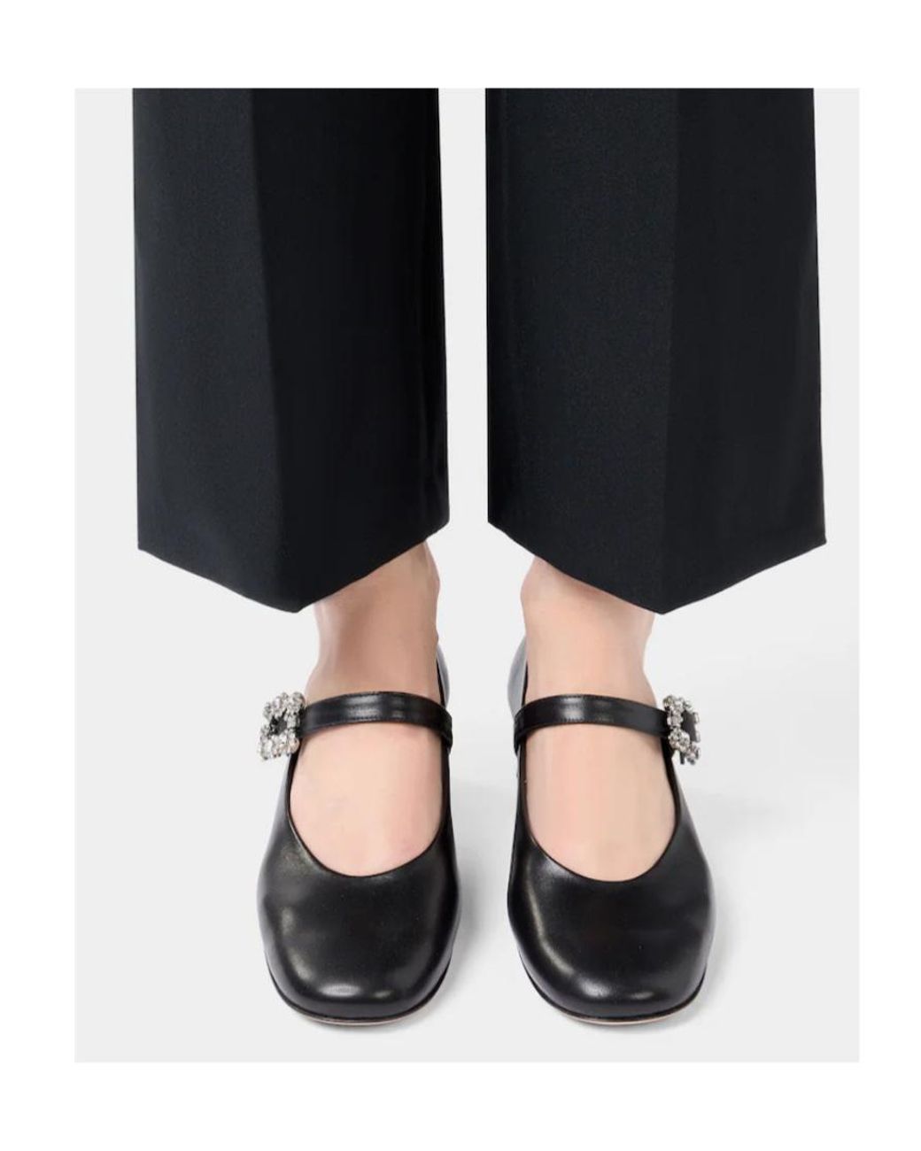 Roger Vivier Black Mini Flowers Babies Heeled Pumps