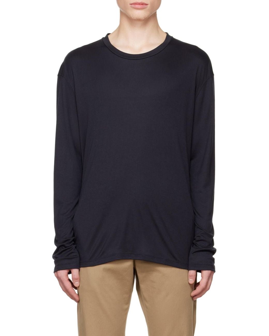 Zegna Blue Long-Sleeved Sweater for men