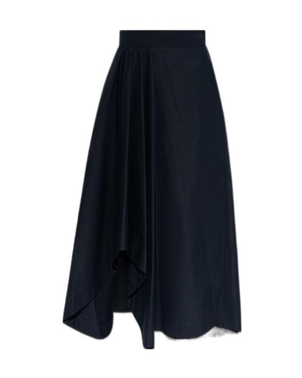 Givenchy Blue Long Asymmetric Skirt