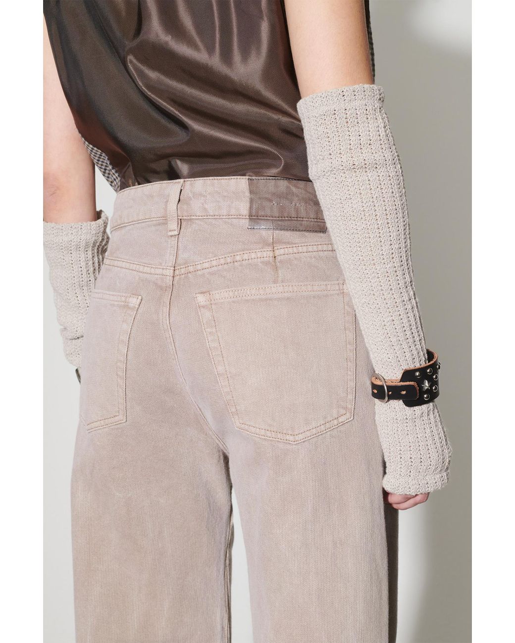 Our Legacy Gray Treble Cut Wide-Leg Jeans