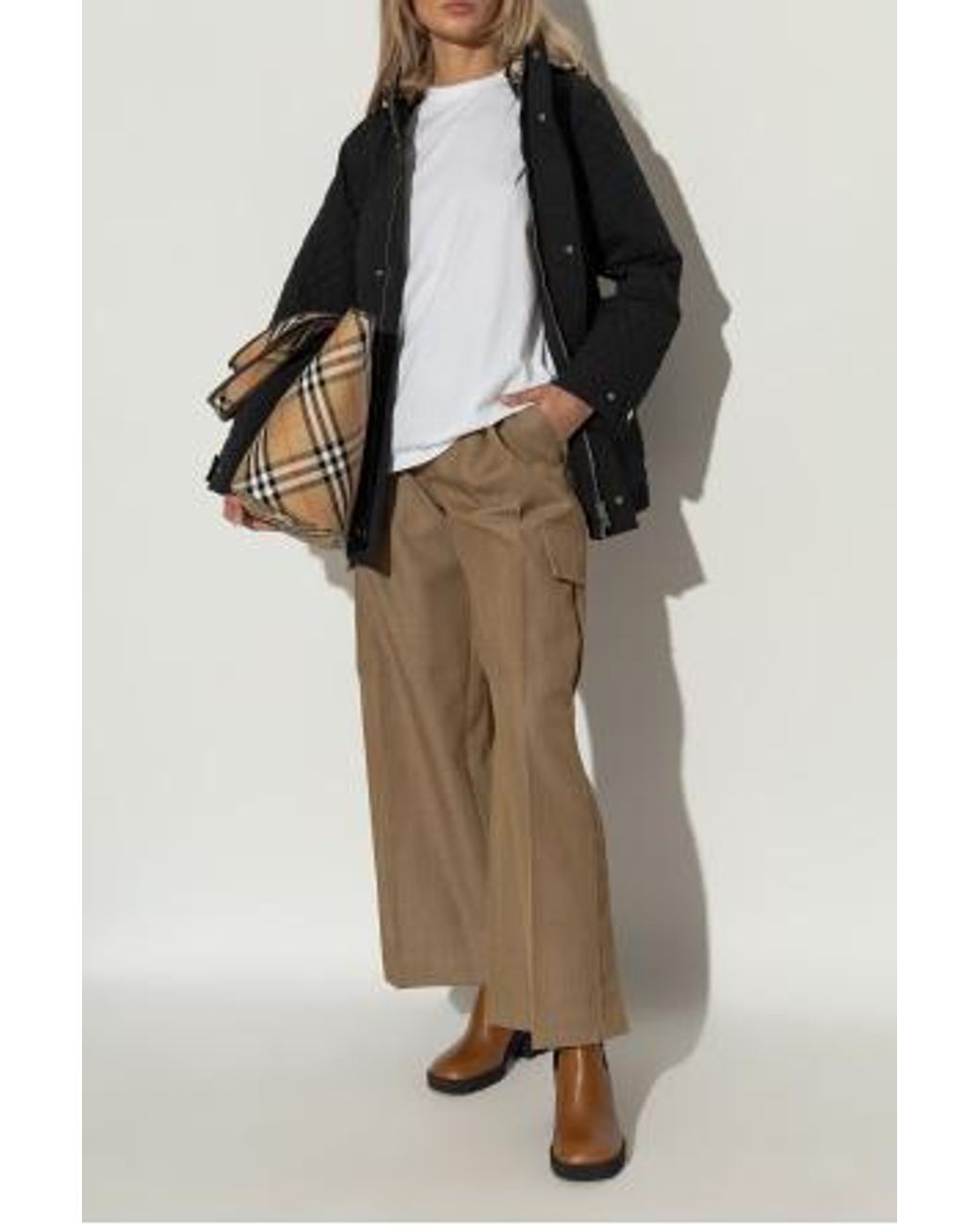 Burberry Brown Elegant Ankle Boots For