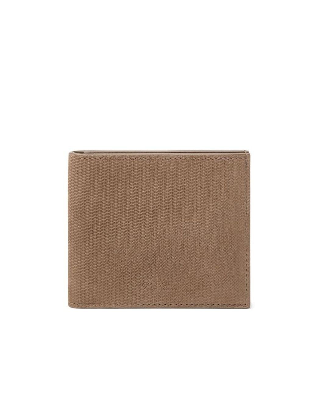 Loro Piana Brown Extra Compact Wallet for men
