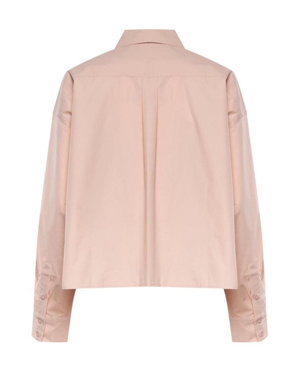 Frankie Shop Pink Arlene Dropped-Shoulder Button-Up Shirt