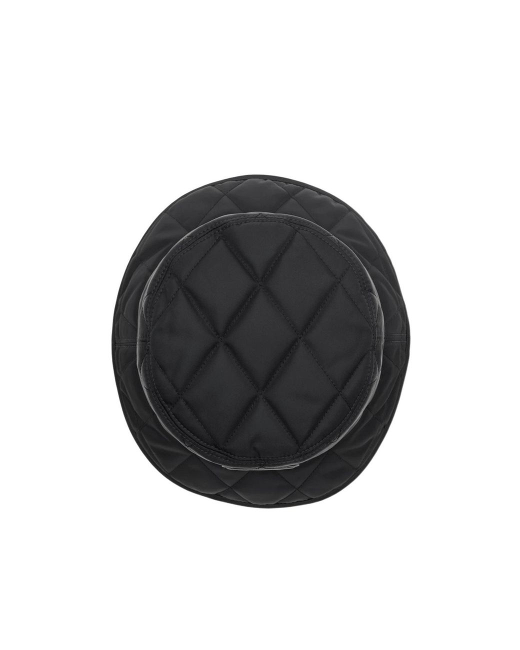 Burberry Black Logo Patch Quilted Bucket Hat