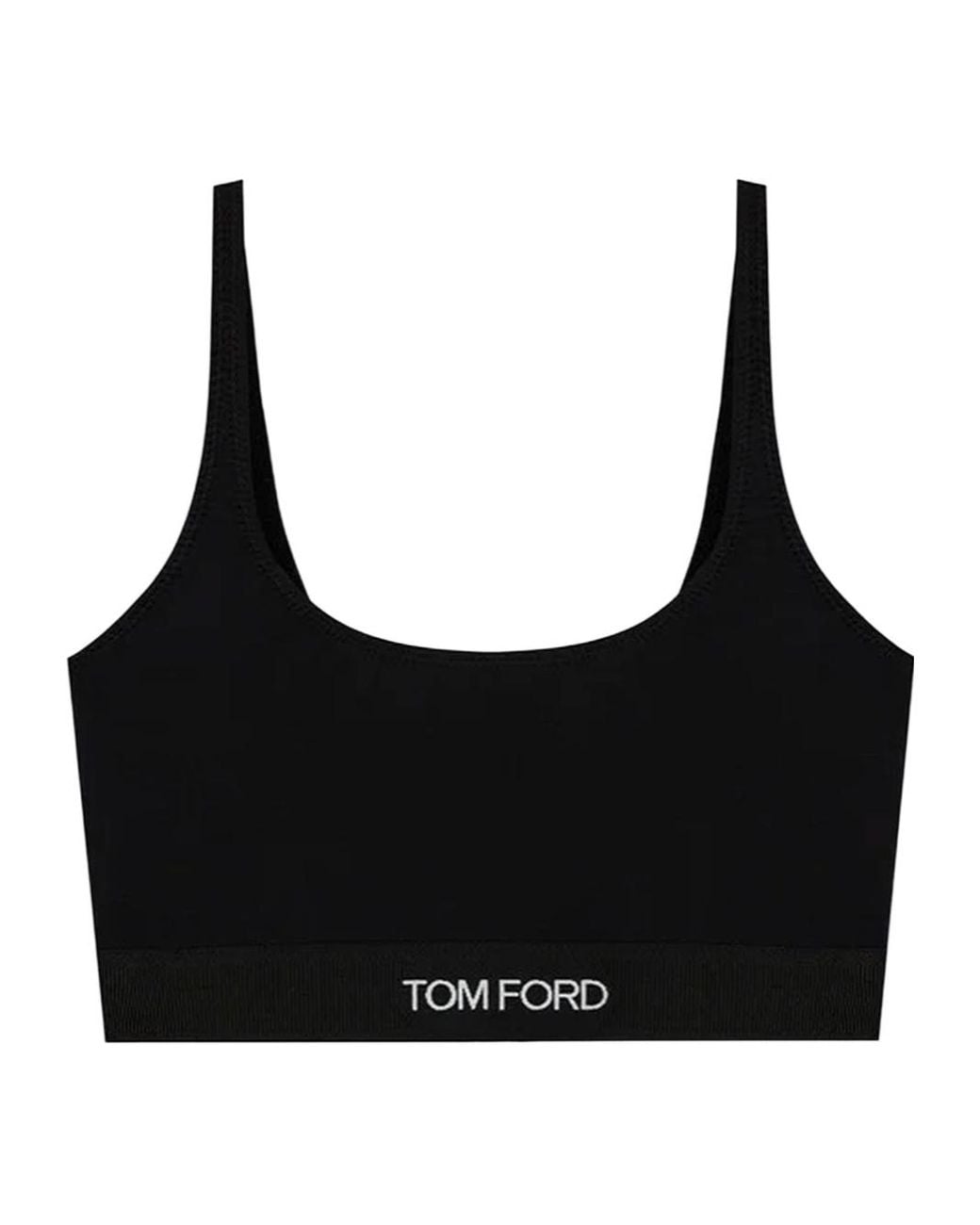 Tom Ford Black Logo Band Bralette