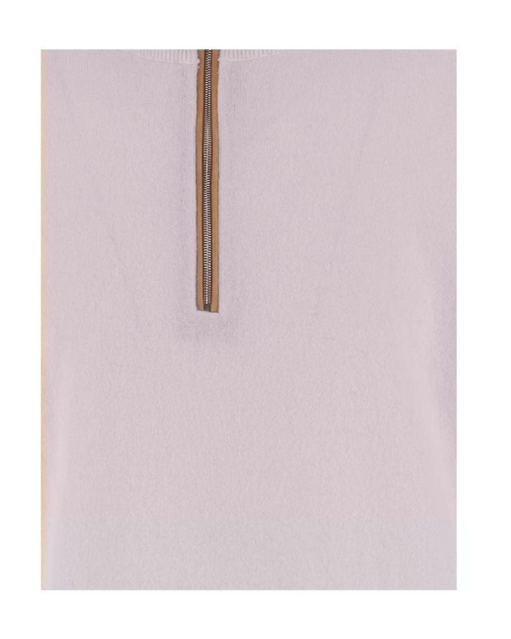 Kiton Pink Half-Zip Knitted Jumper for men