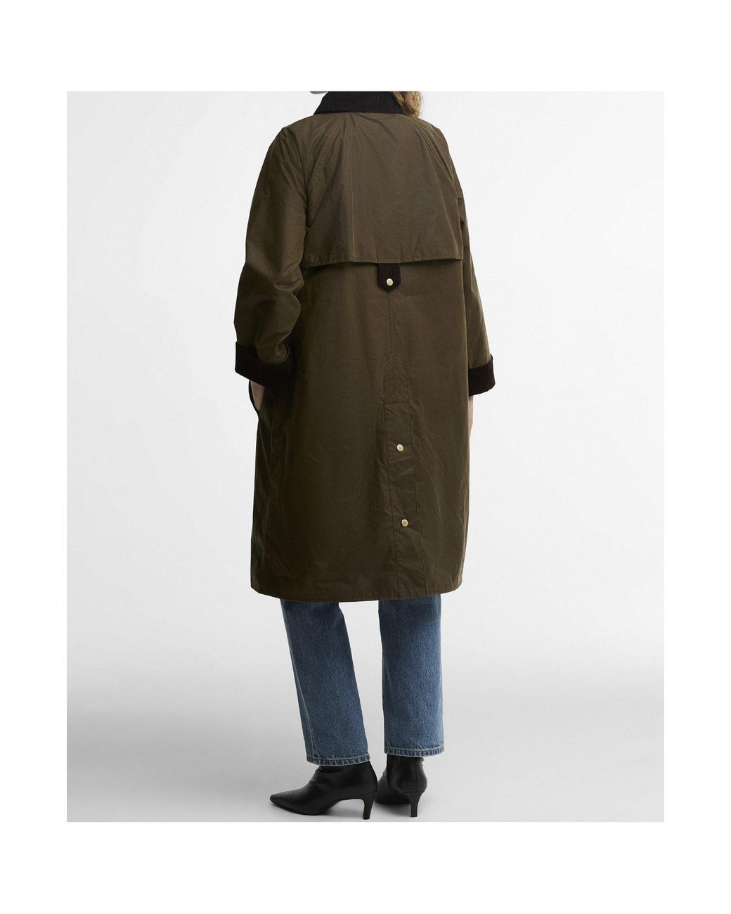 Barbour Brown Corduroy Collar Field Coat