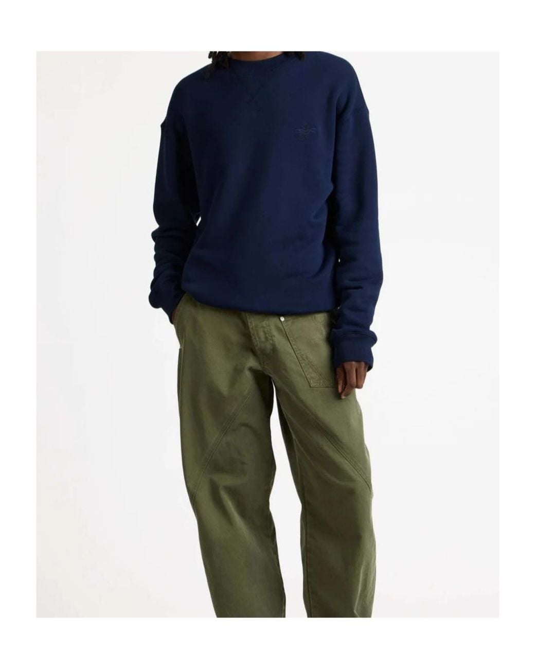 J.W. Anderson Blue Jw Anderson Ribbon Anchor Sweatshirt for men