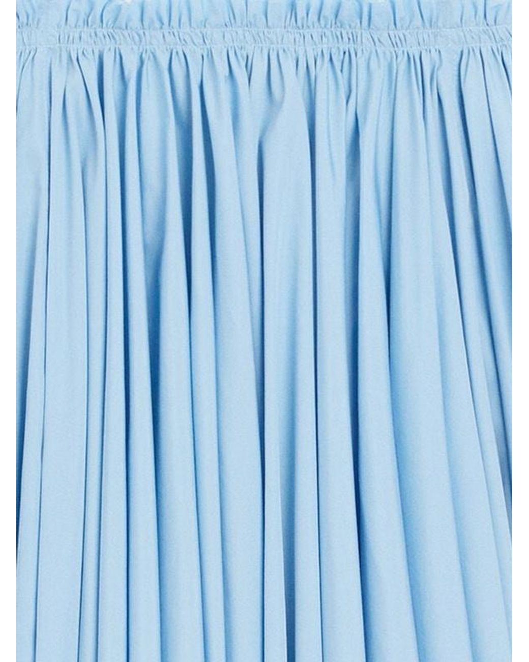 AMI Blue Midi Corolla Skirt