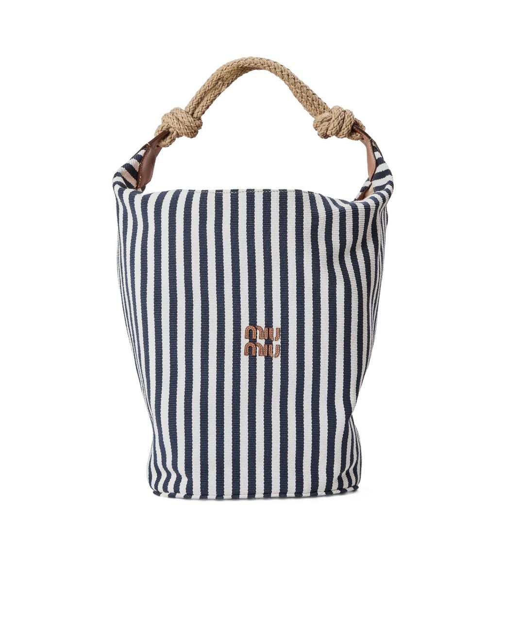 Miu Miu Blue Mickey Bucket Bag