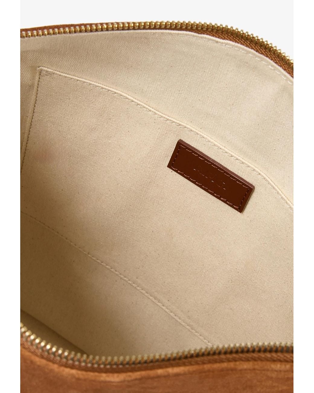 A.P.C. Brown Vera Zipped Shoulder Bag