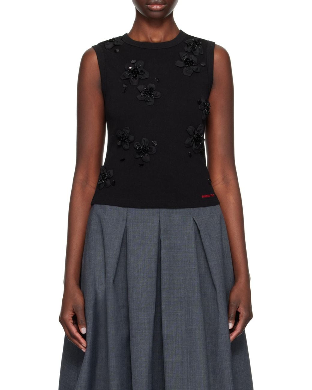 ShuShu/Tong Black Sleeveless Vest