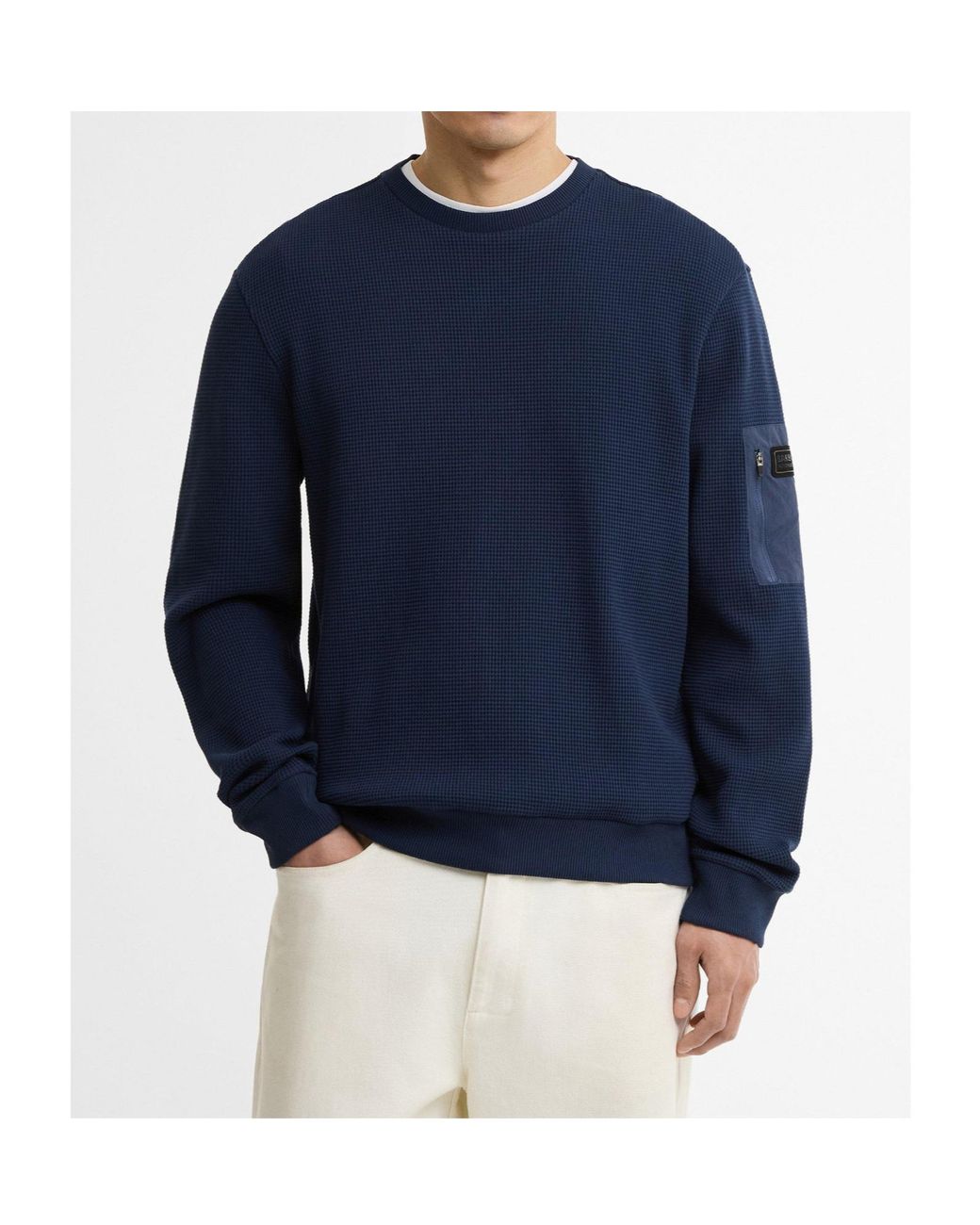 Barbour Blue Versatile Comfortable Long-Sleeve Sweatshirt for men