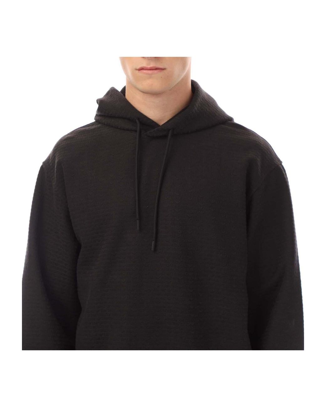 Emporio Armani Black Longsleeve Hoodie for men