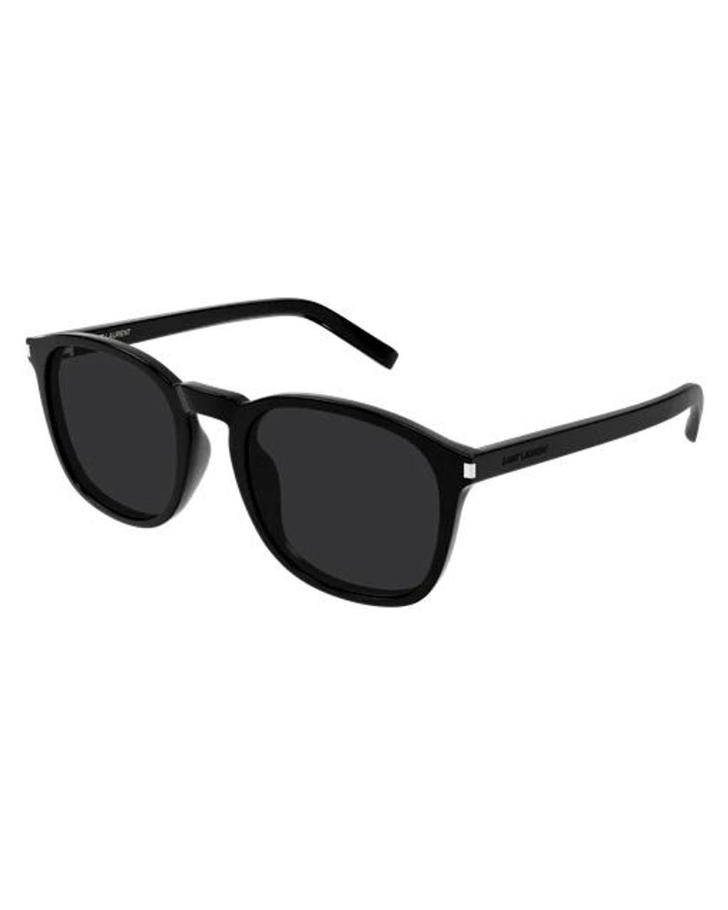 Saint Laurent Black Eyewear Square Frame Sunglasses