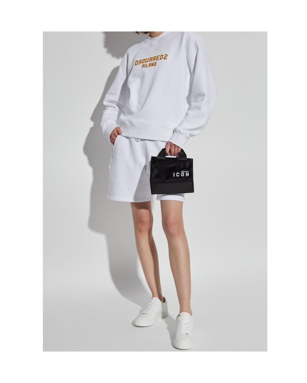 DSquared² Blue Logo Detailed Drawstring Shorts