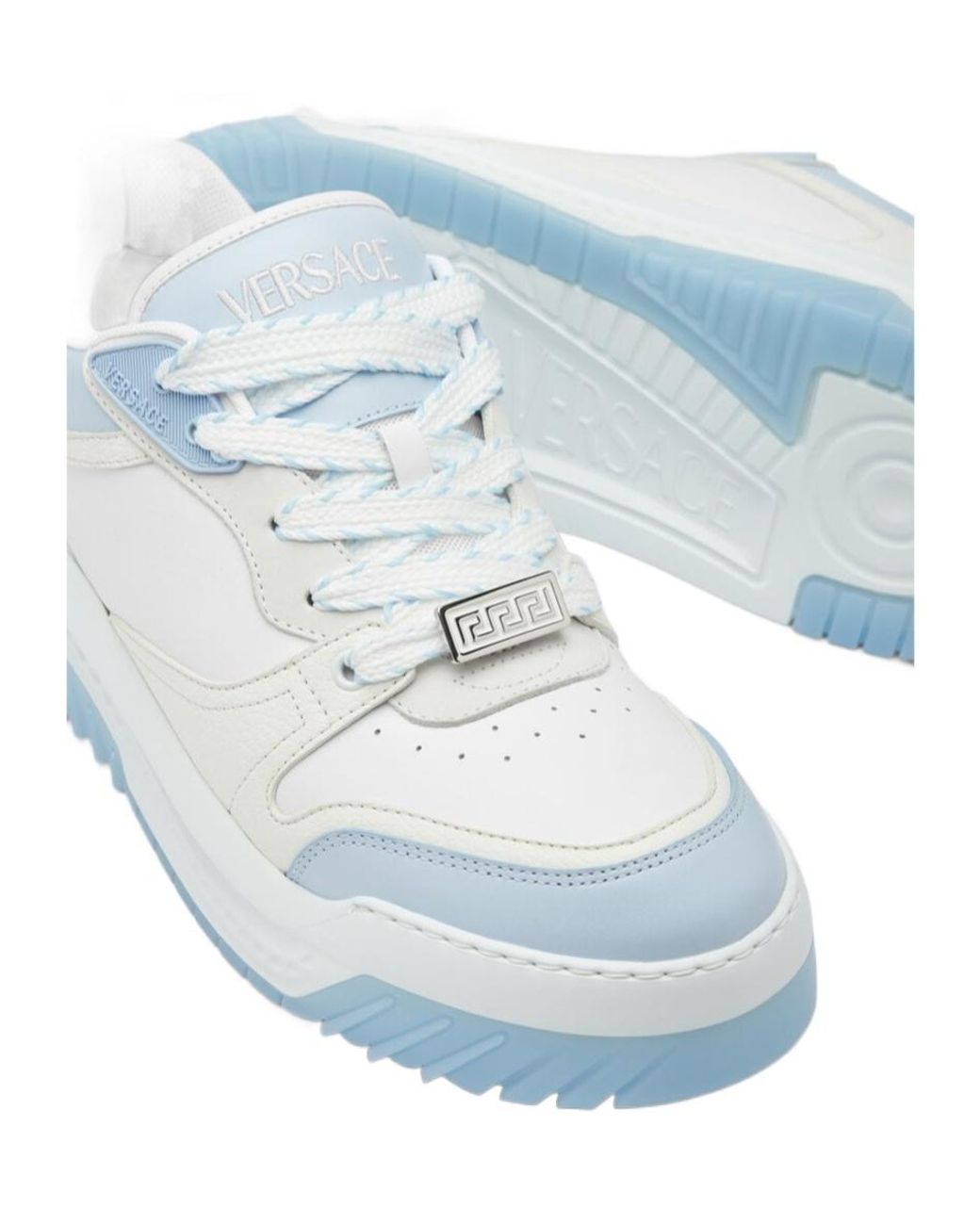 Versace Blue Odissea Lace-Up Sneakers for men