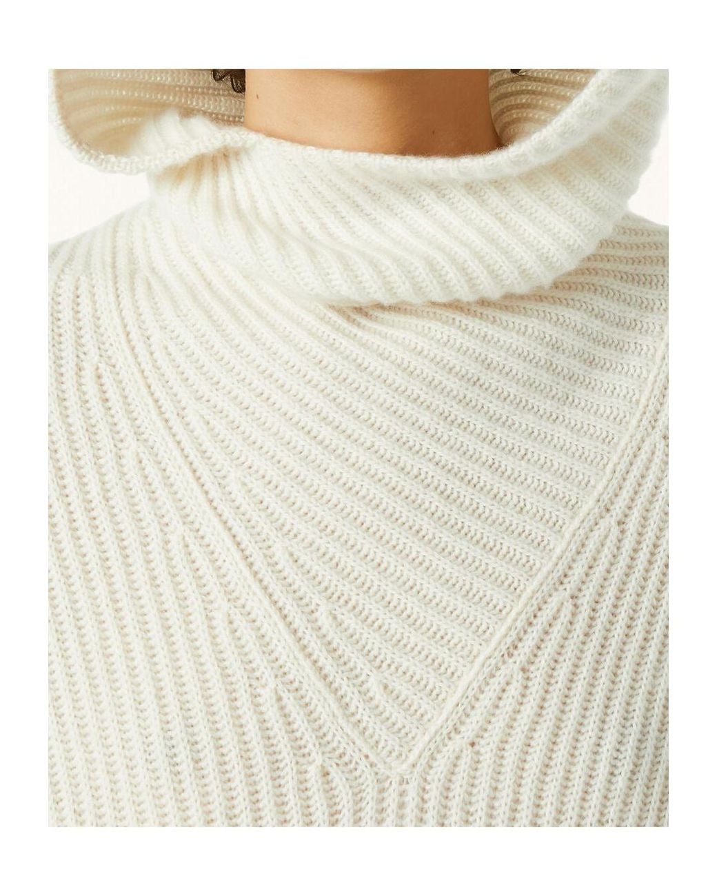 Loro Piana White Juniper Scarf Sweater
