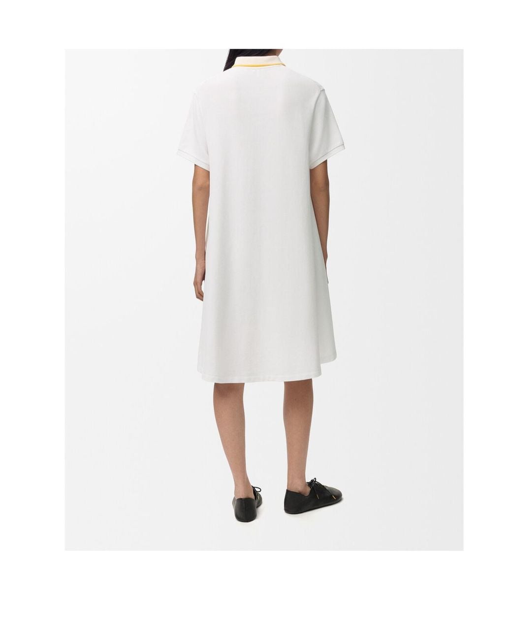 Loewe White Polo Shirt Dress