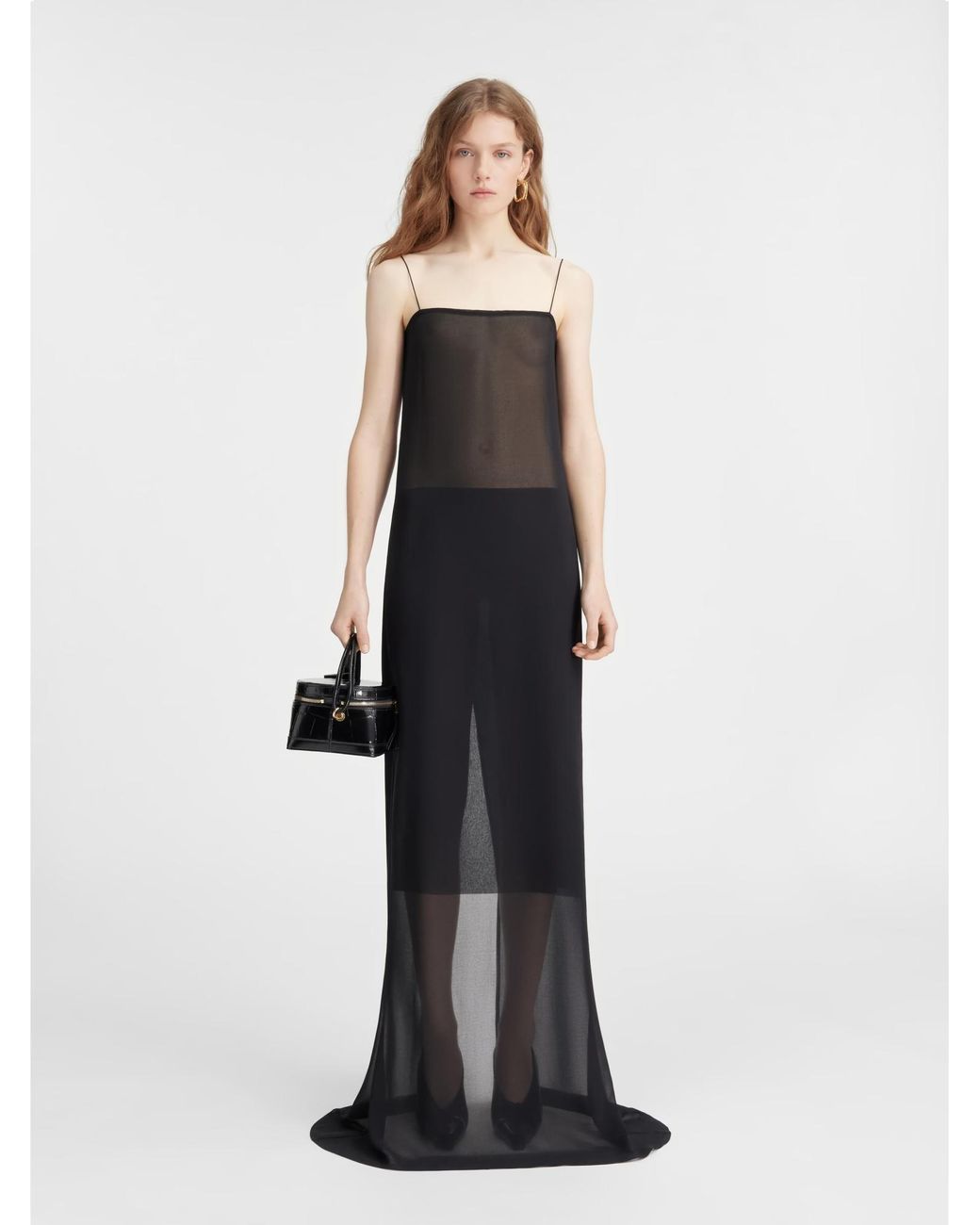 Jacquemus Black Long Sheer Dress