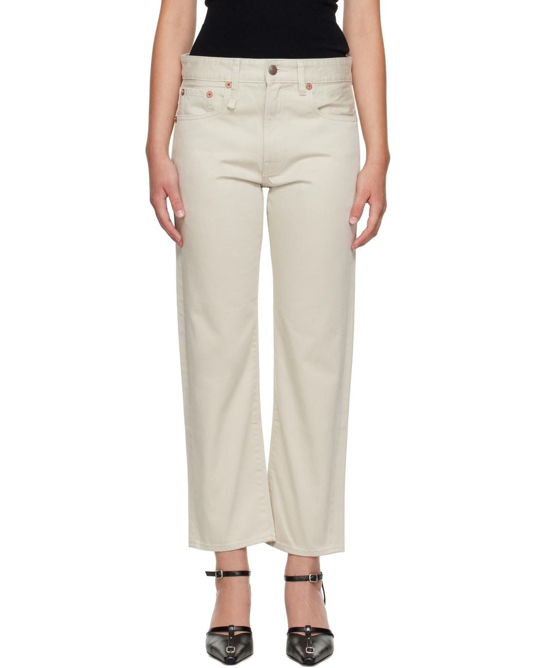 R13 Natural Romeo Jeans