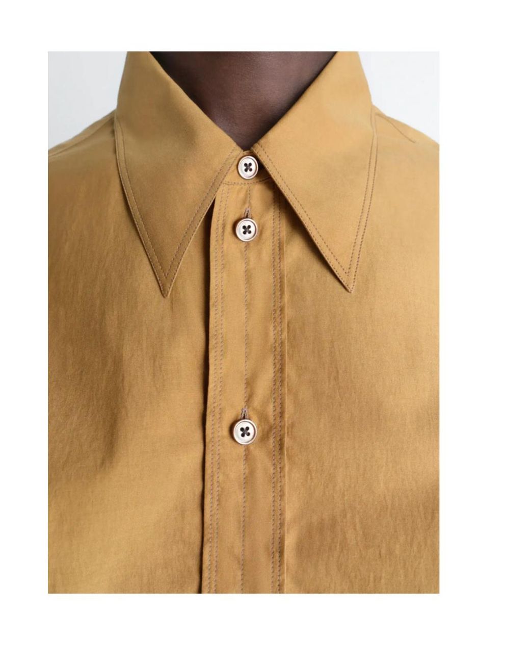 Lemaire Natural Pointed Collar Shirt