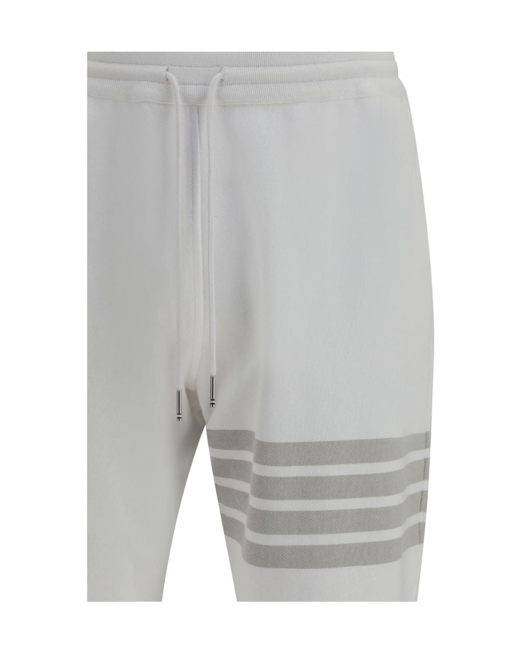 Thom Browne Gray Solid Loopback Overdyed-Bar Sweatpants for men