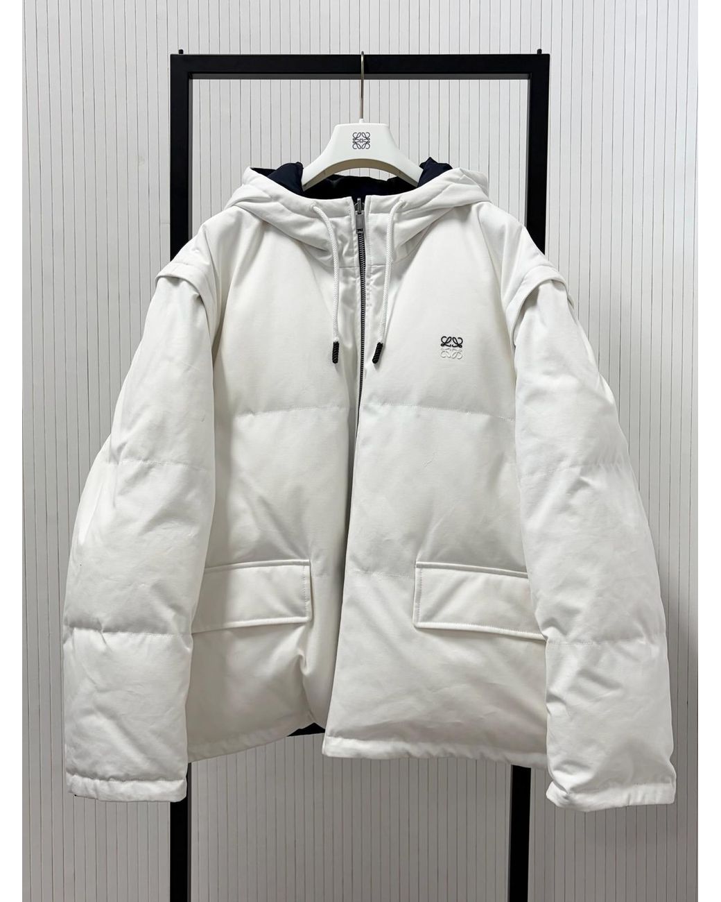 Loewe White Puffer Jacket for men