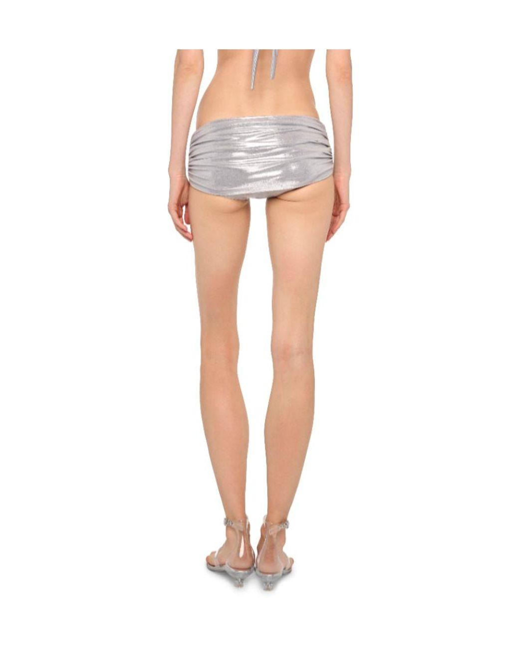 Norma Kamali White Low Rise Bill Bottom