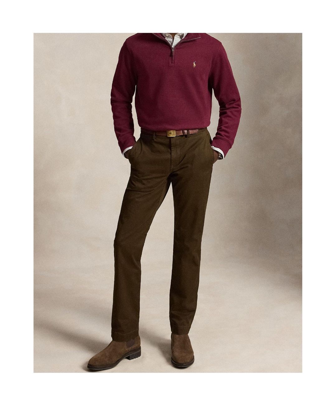 Polo Ralph Lauren Brown Straight-Leg Casual Trousers for men